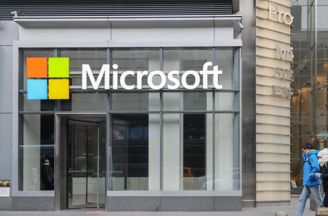 New York November 28 2019: Microsoft store in midtown Manhattan. Microsoft is one of the world’s largest software, hardware and video gaming companies. - Image