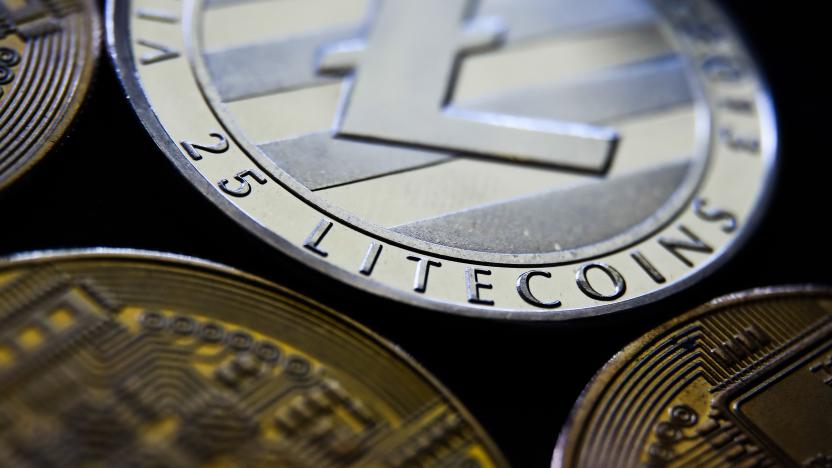 Representation of Bitcoin, Ripple, Litecoin and Ethereum cryptocurrencies is seen in this illustration photo taken in Krakow, Poland on June 6, 2021. (Photo Illustration by Jakub Porzycki/NurPhoto via Getty Images)