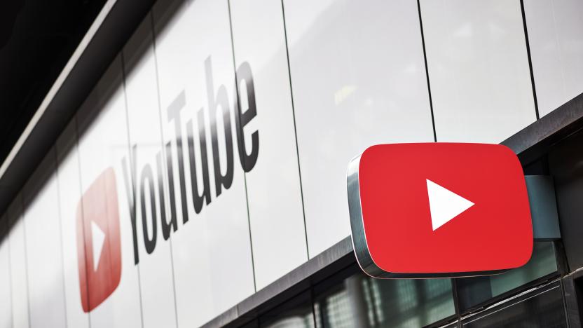 LONDON, UNITED KINGDOM - JUNE 4: Detail of the YouTube logo outside the YouTube Space studios in London, taken on June 4, 2019. (Photo by Olly Curtis/Future via Getty Images)