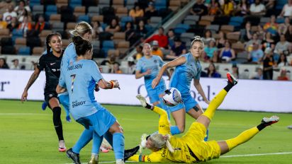 Yahoo Sports - A shot attempt off a corner kick in the final minutes of the game seemingly crossed the line, but was ruled not a goal, much to Angel City's