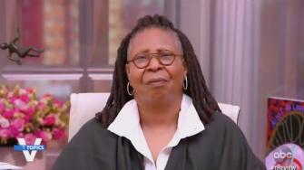 Whoopi Goldberg goes viral for one-word reaction to Meghan McCain’s comments