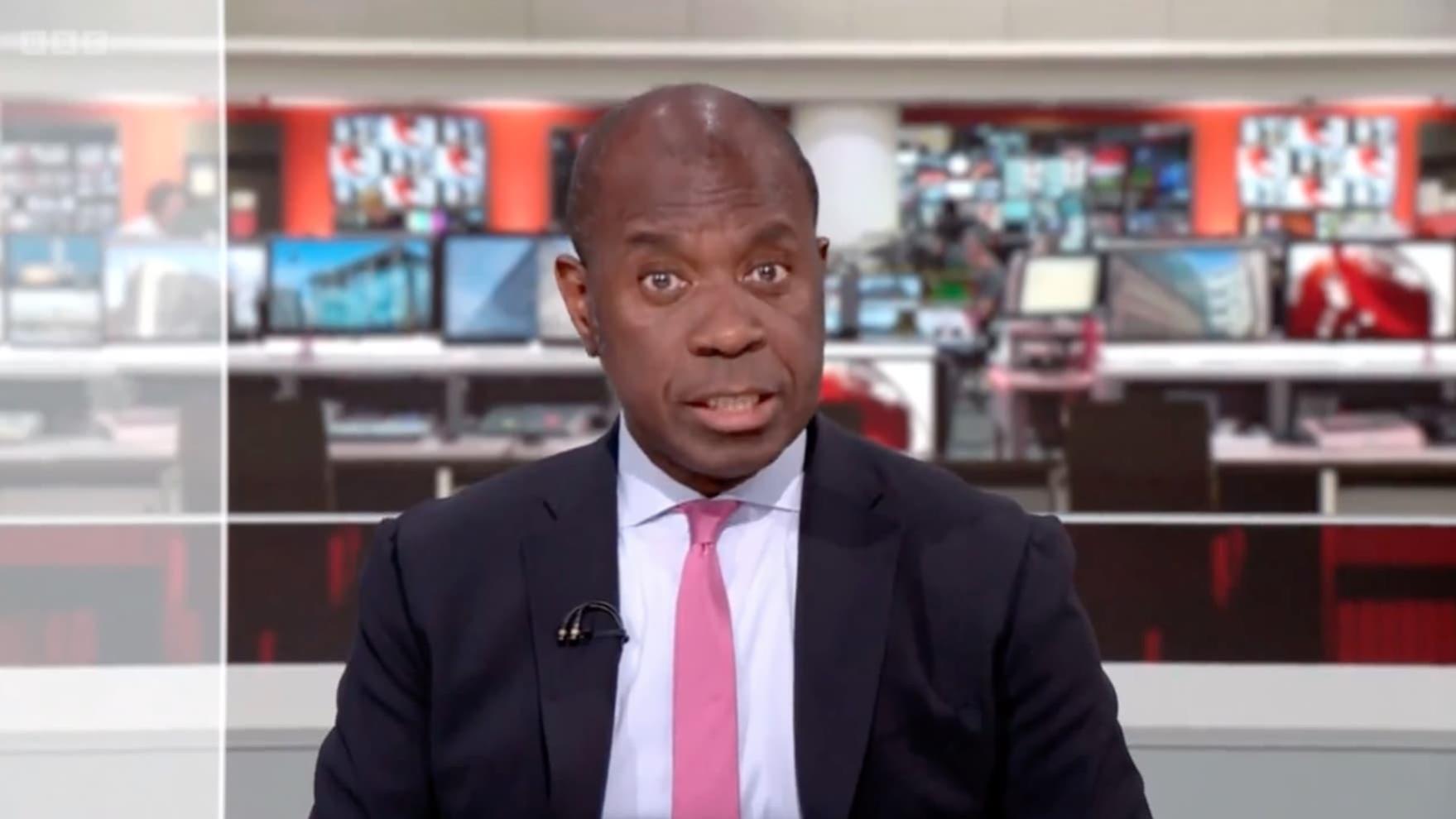 Fans say Clive Myrie had tears in eyes reporting on Huw Edwards picture