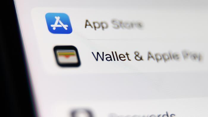 App Store and Wallet icons are seen on a phone screen is seen in this illustration photo taken in Krakow, Poland on August 6, 2023. (Photo by Jakub Porzycki/NurPhoto via Getty Images)