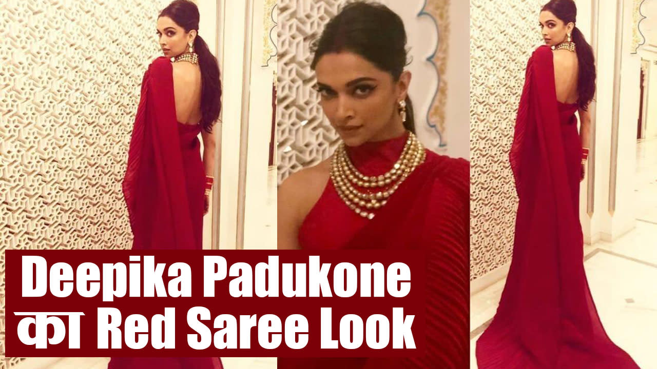 View Deepika Padukone Wedding Red Saree