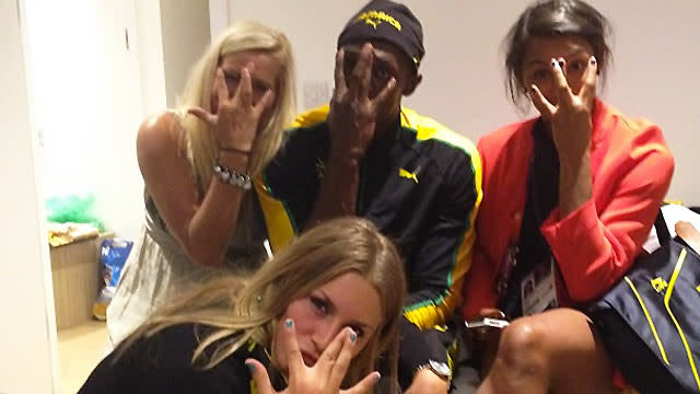 Usain Bolt's late-night victory party