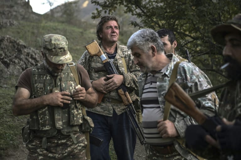 Villagers are volunteering to fight to repel Azerbaijani troops from moving to the strategic Lachin corridor