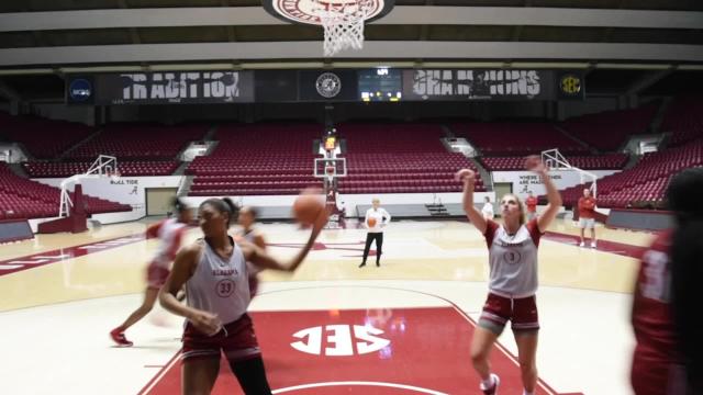 Alabama Women's Basketball Practice