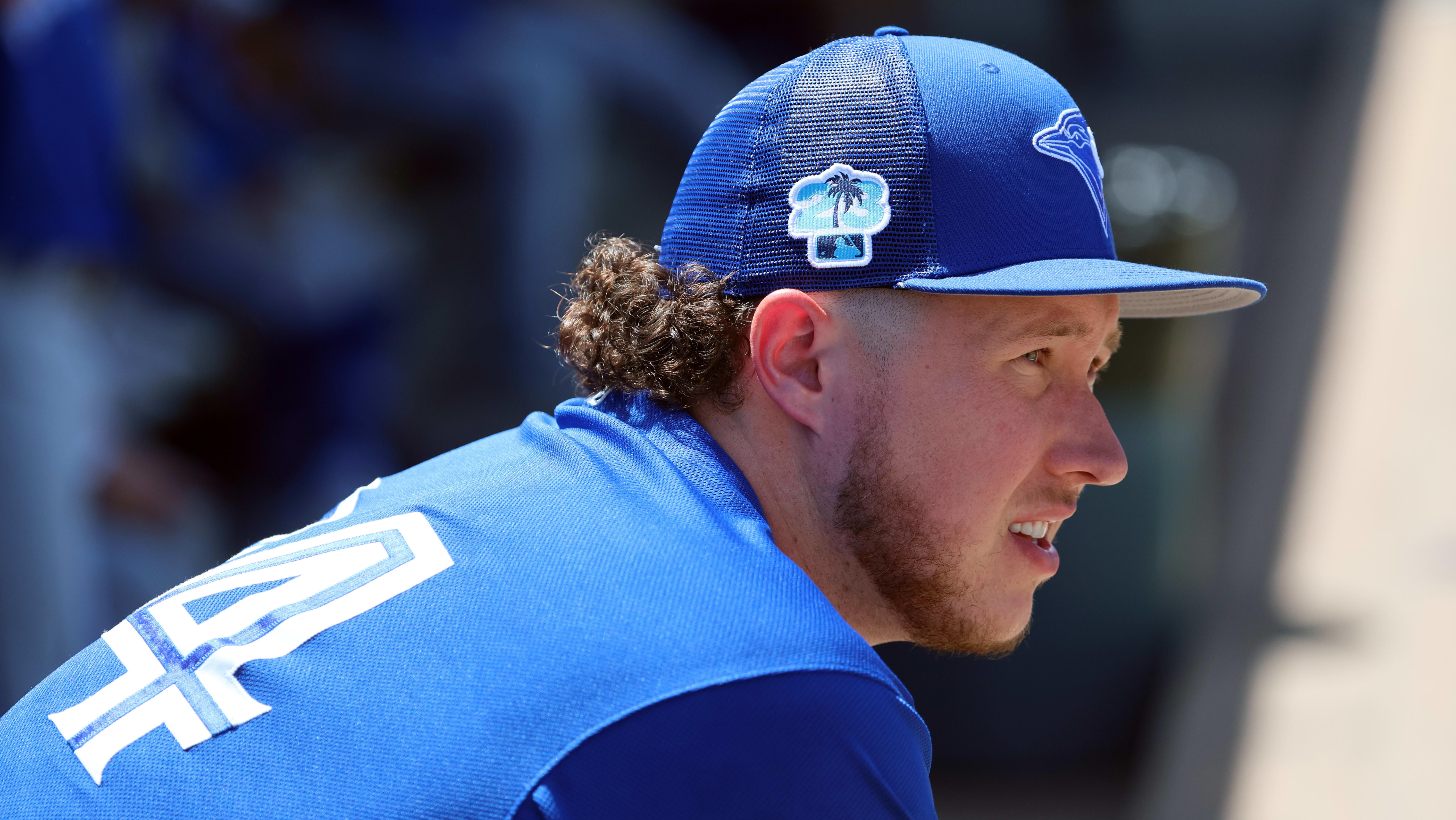 Blue Jays' Daulton Varsho doesn't look like himself. Here's why