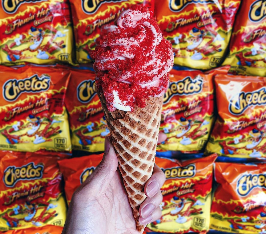 Flamin' Hot Cheetos Ice Cream Is Our New Favorite Mashup.