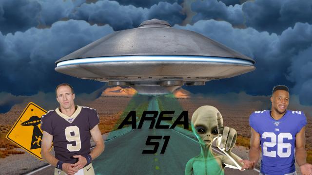 Which NFL stars are down to storm Area 51 in search of aliens?