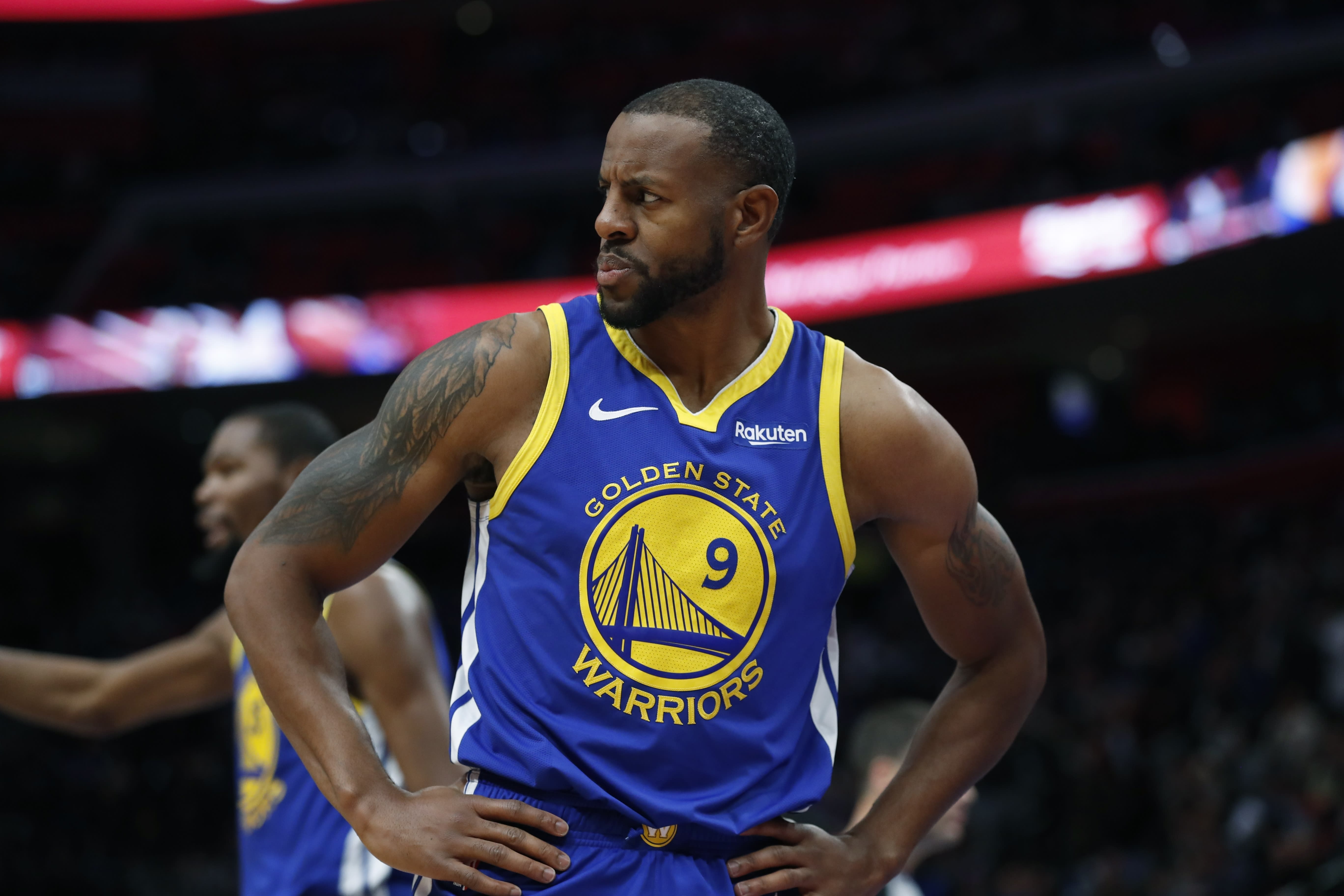 Andre Iguodala fined for half court shot gone wrong