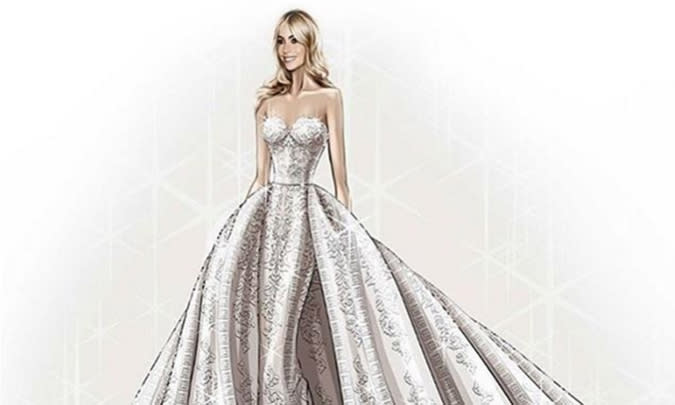 Zuhair Murad reveals sketch of Sofia Vergara s wedding dress