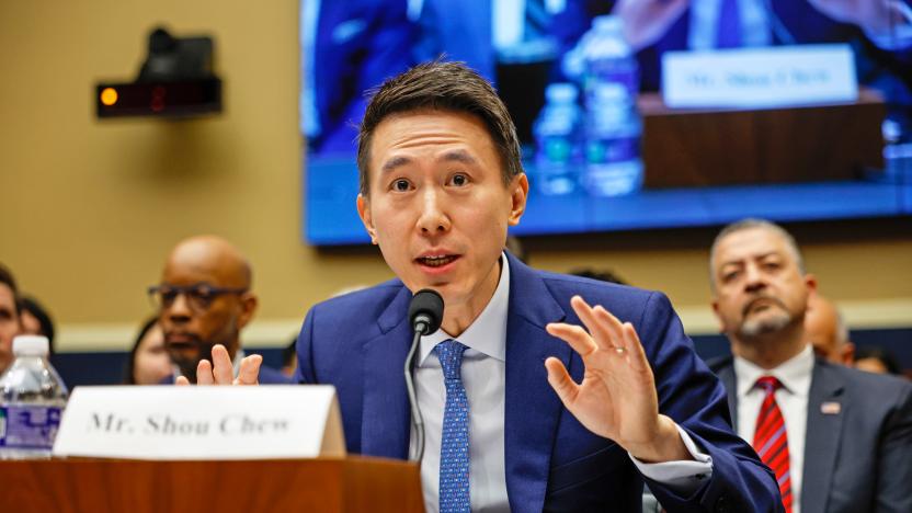 WASHINGTON, DC - MARCH 23: TikTok CEO Shou Zi Chew testifies before the House Energy and Commerce Committee in the Rayburn House Office Building on Capitol Hill on March 23, 2023 in Washington, DC. The hearing was a rare opportunity for lawmakers to question the leader of the short-form social media video app about the company's relationship with its Chinese owner, ByteDance, and how they handle users' sensitive personal data. Some local, state, and federal government agencies have been banning the use of TikTok by employees, citing concerns about national security. 