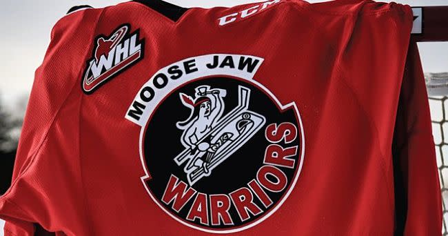 Moose Jaw Warriors throwback jersey 