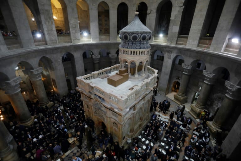 Resultado de imagem para basilica santo sepulcro reaberta