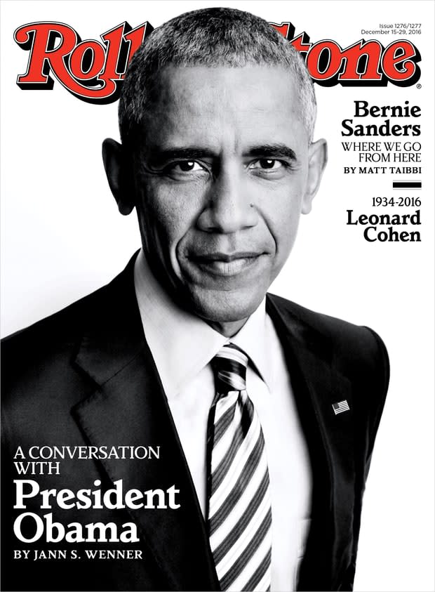 President Obama's 10th Rolling Stone cover. (Courtesy Rolling Stone)