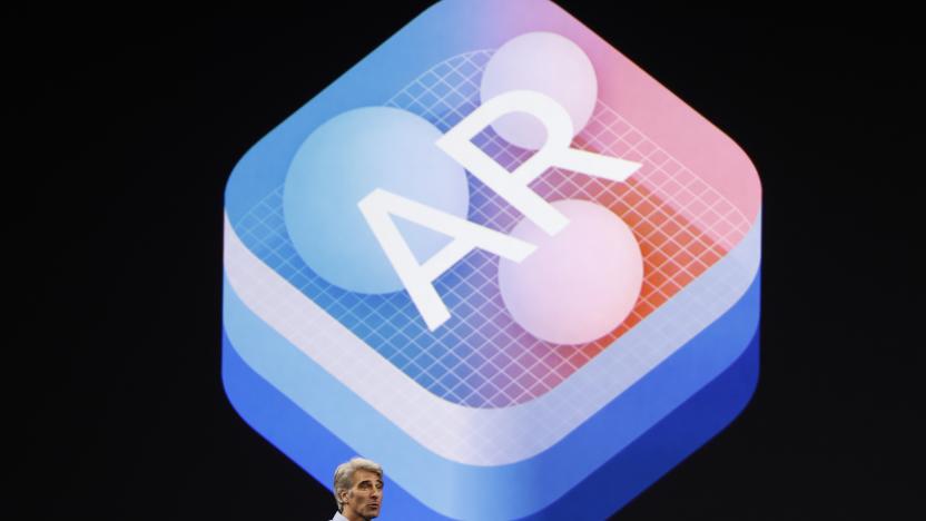 Craig Federighi, Senior Vice President Software Engineering speaks about "Augmented Reality" during Apple's annual world wide developer conference (WWDC) in San Jose, California, U.S. June 5, 2017. REUTERS/Stephen Lam