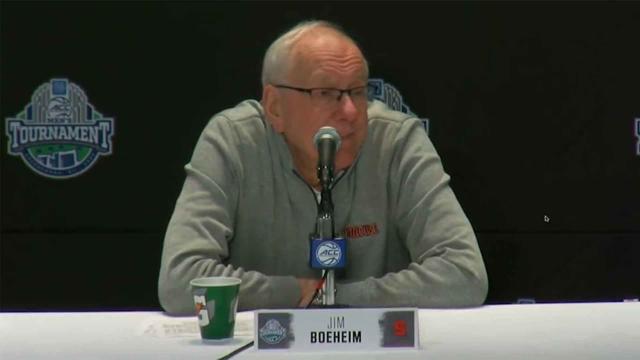 Jim Boeheim: 'I gave my retirement speech on the court last Saturday'