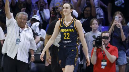 Associated Press - Indiana Fever guard Caitlin Clark (22) reacts after a loss to the Dallas Wings during an WNBA basketball game in Arlington, Texas, Friday, May 3, 2024. (AP Photo/Michael Ainsworth)