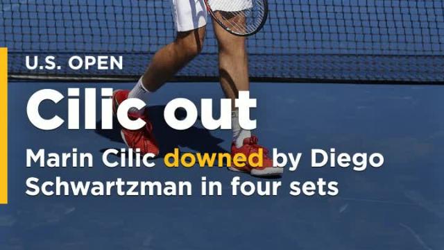 Cilic downed by Schwartzman as bottom half of U.S. Open opens up