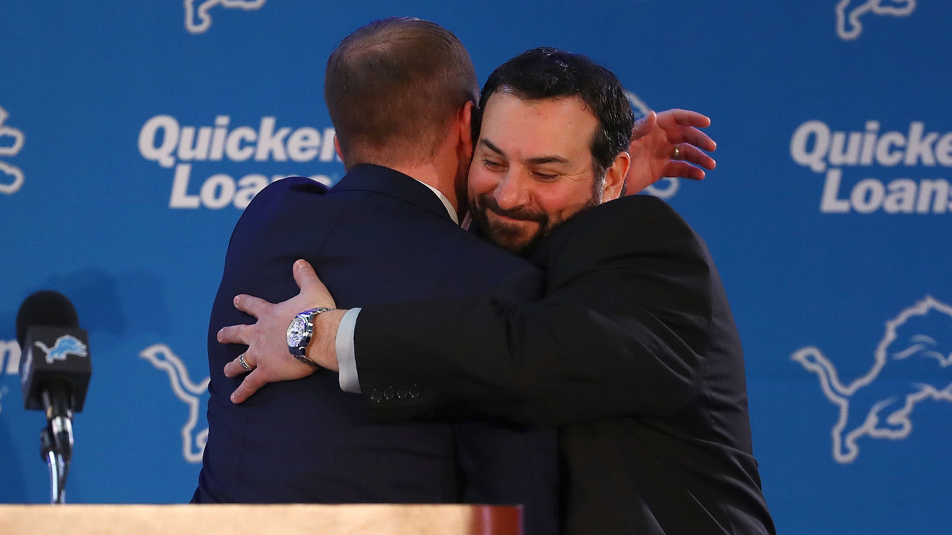 WATCH: Patricia, Lions celebrate in locker room