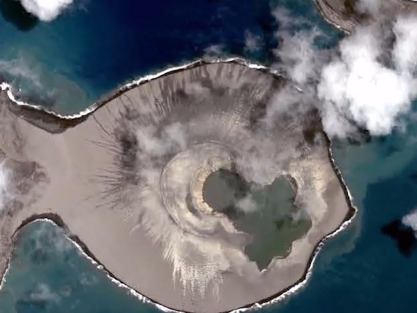 An underwater volcano has made a mysterious new island in the South