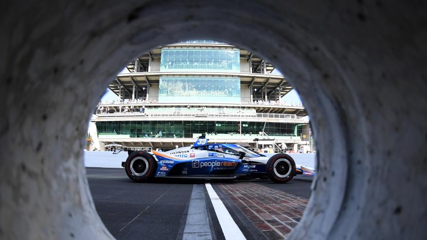 Aug 23, 2020; Indianapolis, Indiana, USA; Indy Series driver Takuma Sato (30) during the 104th Running of the Indianapolis 500 at Indianapolis Motor Speedway. Mandatory Credit: Mike Dinovo-USA TODAY Sports     TPX IMAGES OF THE DAY