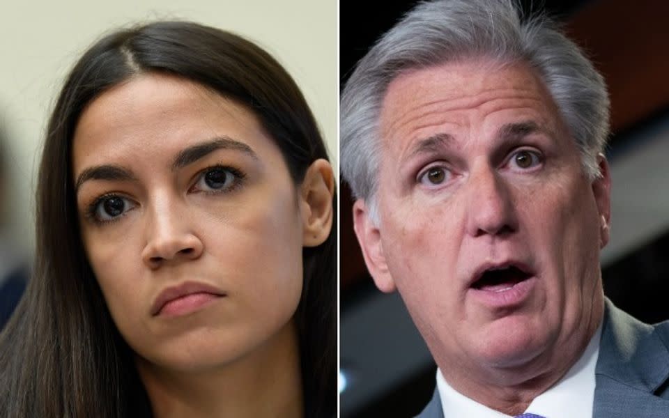 Alexandria Ocasio-Cortez Rips Kevin McCarthy’s Criticism Of ‘His Little KKK Cauc..