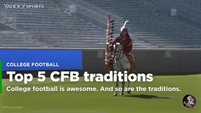 Best five college football traditions