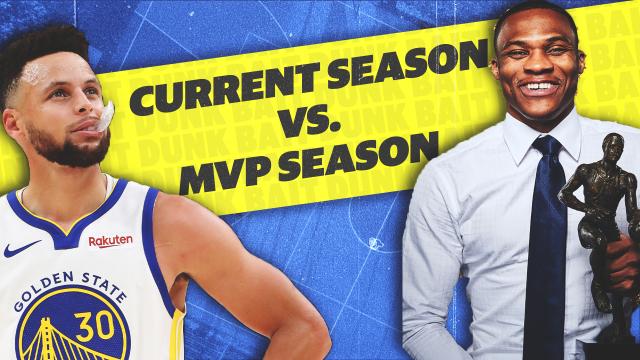 Which is better, current Steph or Westbrook MVP season? | Dunk Bait