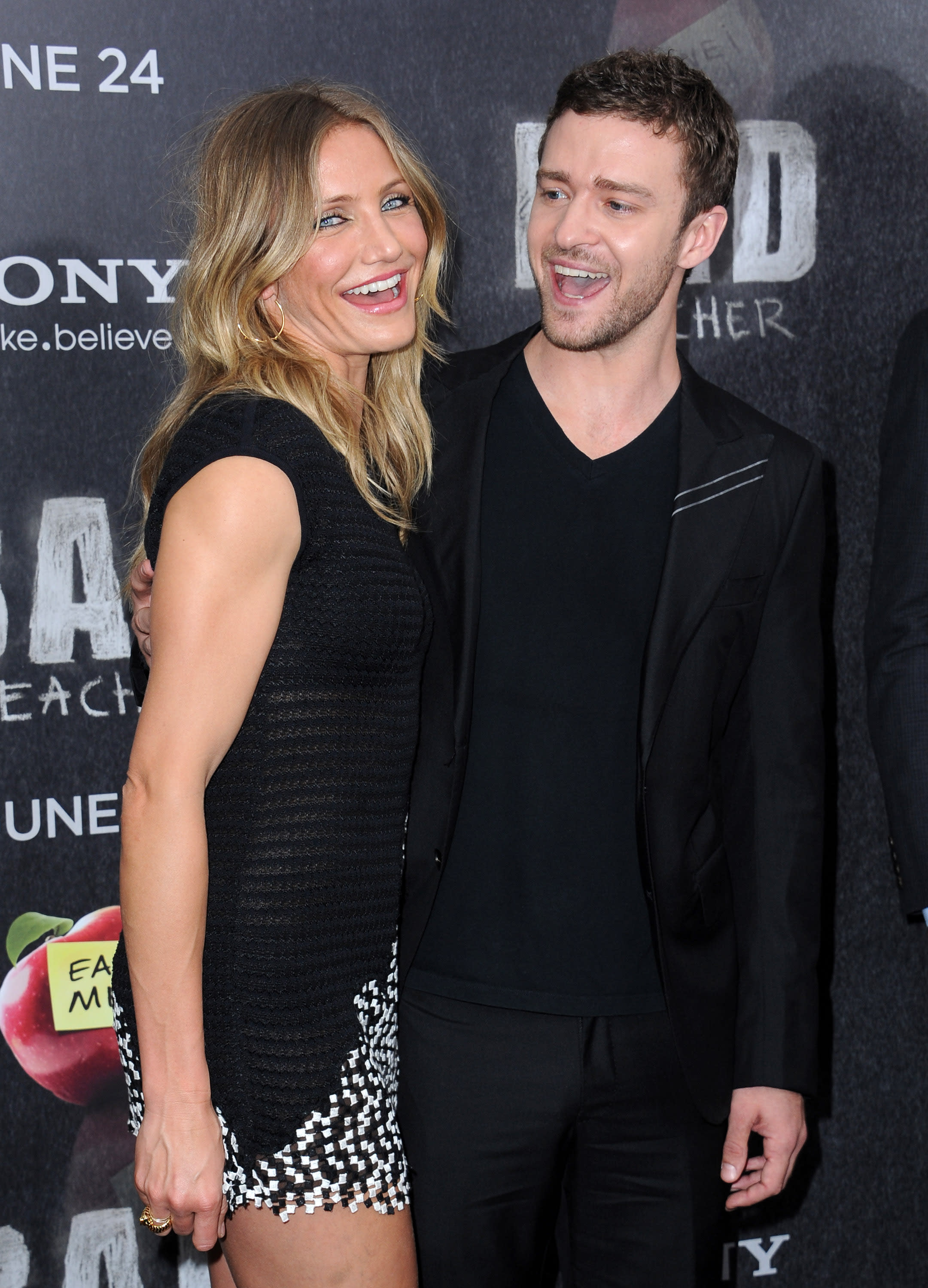 Cameron Diaz And Justin Timberlake Happy Together At The Bad Teacher