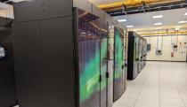 The Cheyenne Super Computer in its facility. 