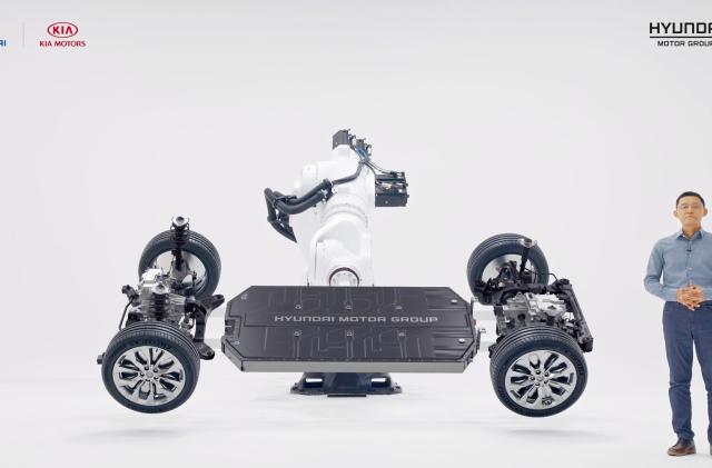 Hyundai E-GMP EV platform for future electric vehicles.