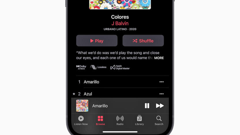 Apple Music Lossless is now available on supported devices