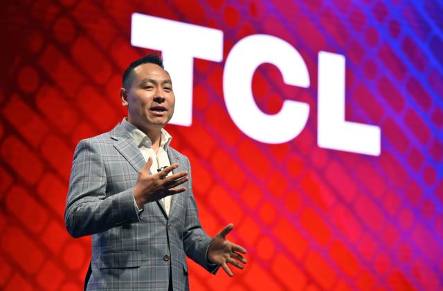 LAS VEGAS, NEVADA - JANUARY 04: TCL North America President Mark Zhang speaks during a TCL press event at CES 2023 at the Mandalay Bay Convention Center on January 04, 2023 in Las Vegas, Nevada. CES, the world's largest annual consumer technology trade show, runs from January 5-8 and features about 3,100 exhibitors showing off their latest products and services to more than 100,000 attendees. (Photo by David Becker/Getty Images)