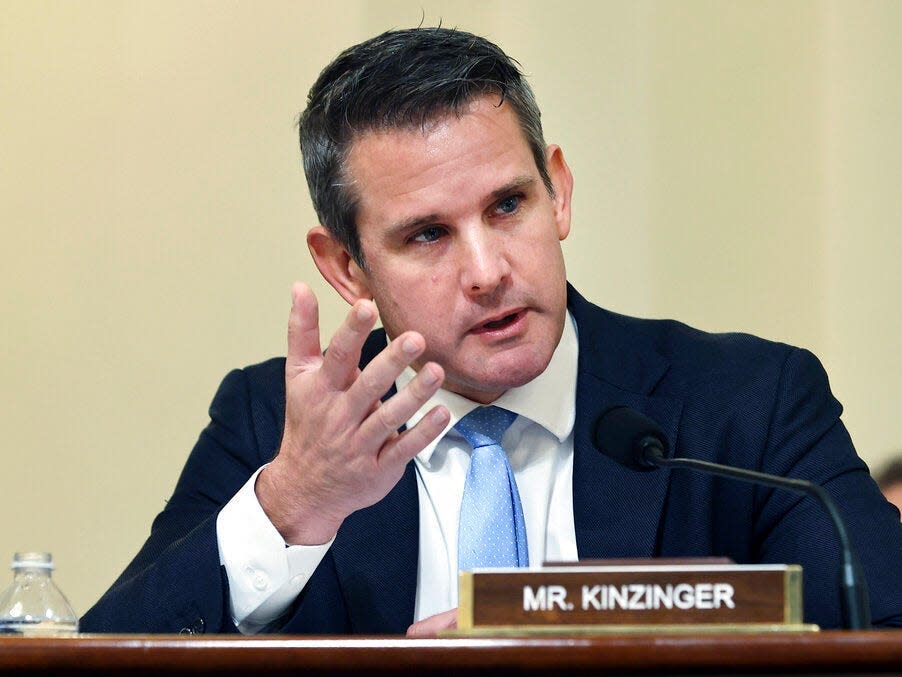 Rep. Adam Kinzinger said the January 6 panel is examining if anyone, including Trump, committed a crime in the Capitol riot