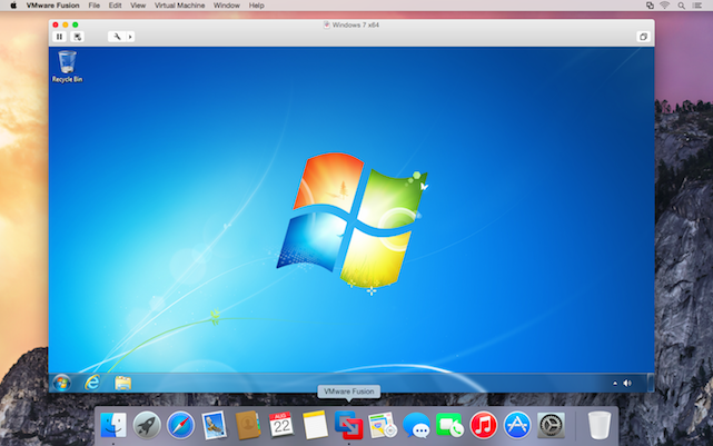 windows 7 for mac vmware fusion download free