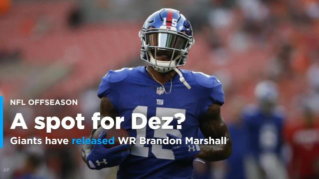 The Giants released Brandon Marshall, so the speculation about Dez Bryant continues