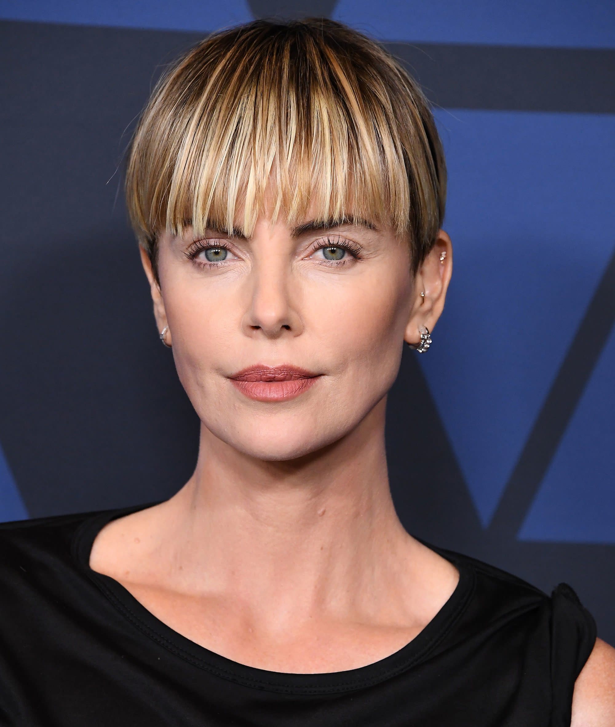 Charlize Theron Ditched Her Bowl Cut for Another Short Hairstyle