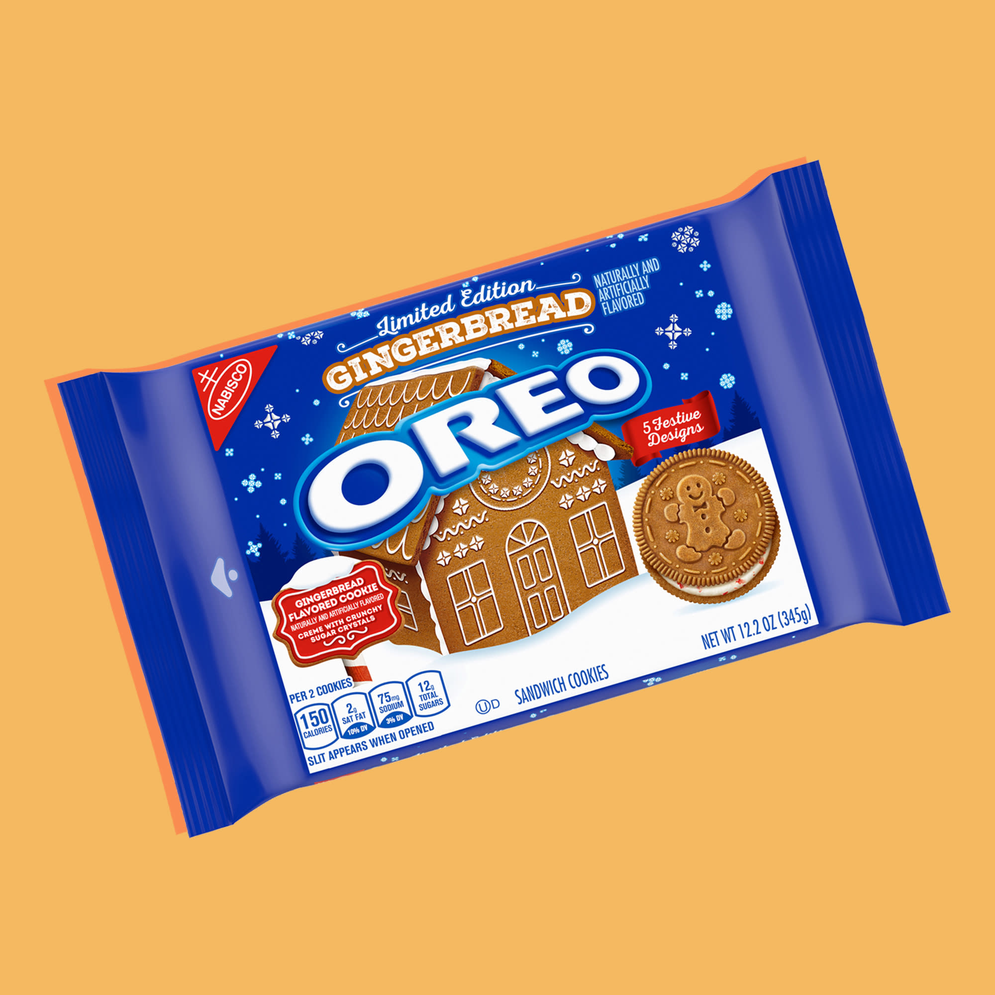 Oreo's new gingerbread cookies are getting us in the holiday spirit