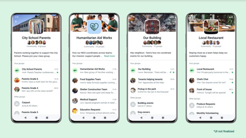 WhatsApp is making a new "communities" feature official.