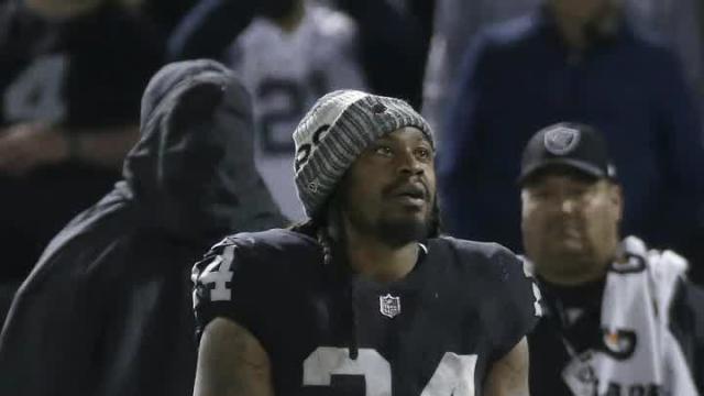 Marshawn Lynch travels the world, helping teach kids American football