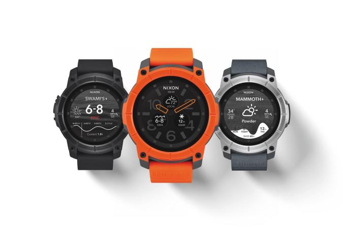 Nixon's Android Wear smartwatch is water resistant up to 100 meters