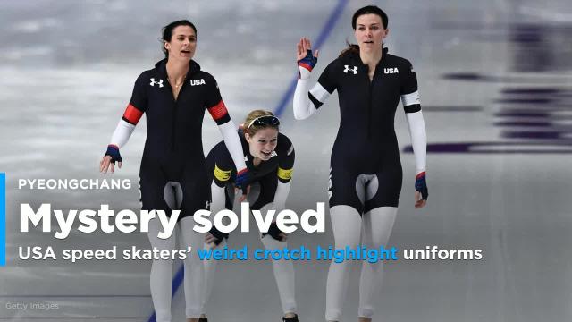 Mystery solved: USA speed skaters' highlighted crotch uniform design