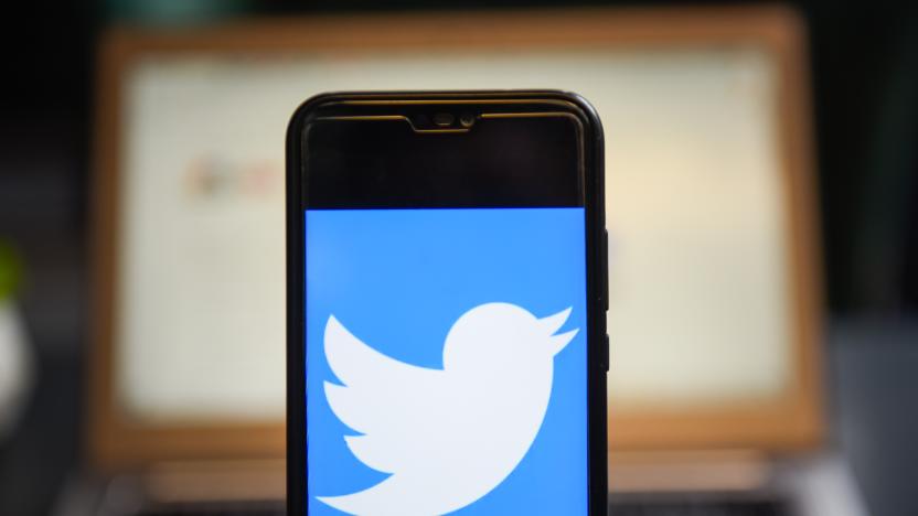 POLAND - 2019/12/11: In this photo illustration a Twitter logo seen displayed on a smartphone. (Photo Illustration by Omar Marques/SOPA Images/LightRocket via Getty Images)