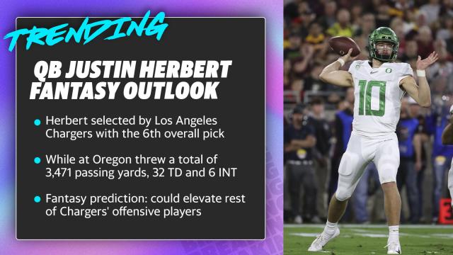 Chargers Select QB Justin Herbert With No. 6 Pick in 2020 Draft