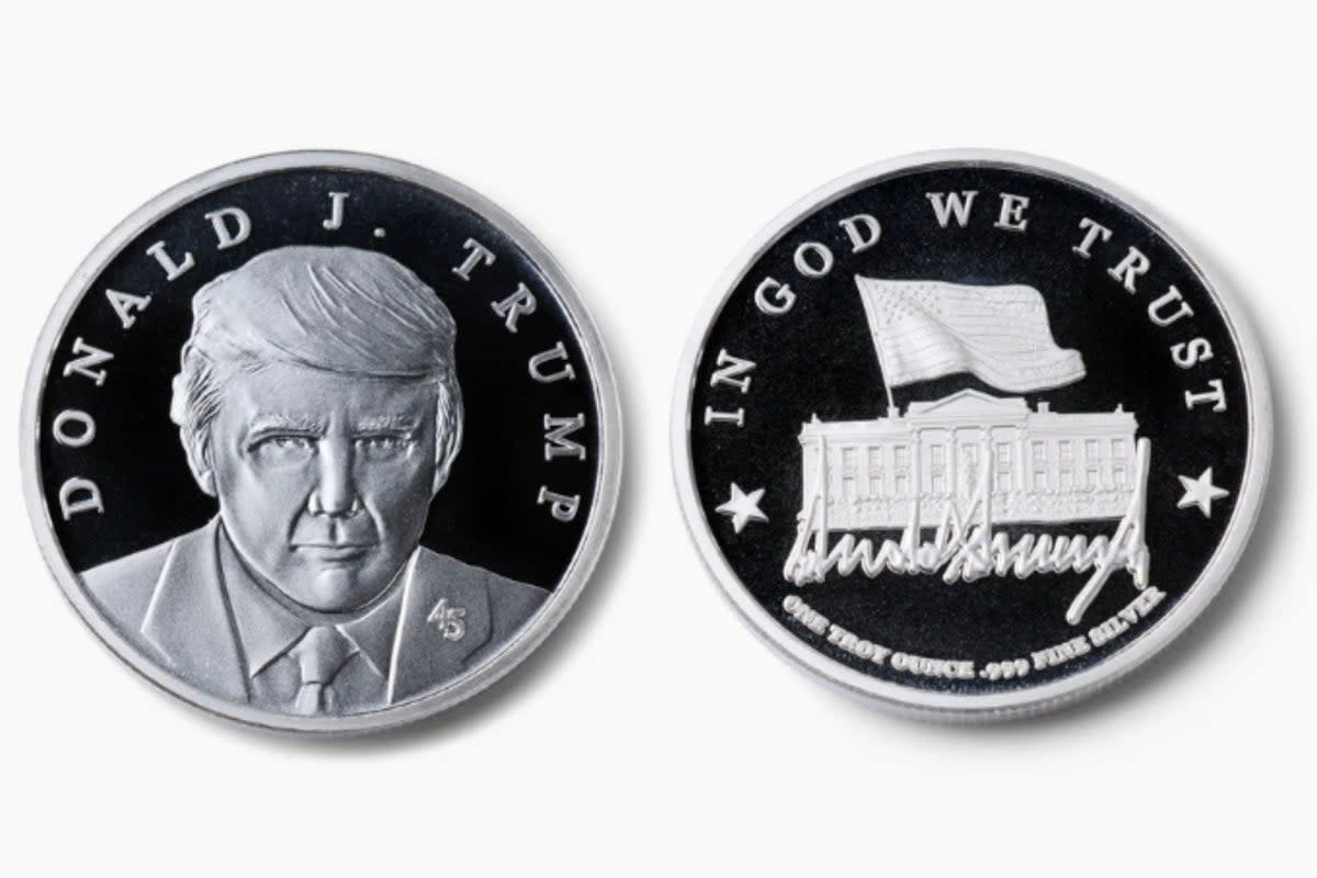 No cents of shame: Trump unveils new commemorative coin for $100 in latest merchandise grab