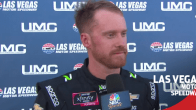 Jeb Burton after wreck at Vegas: ‘Not sure’ why we were four-wide that early