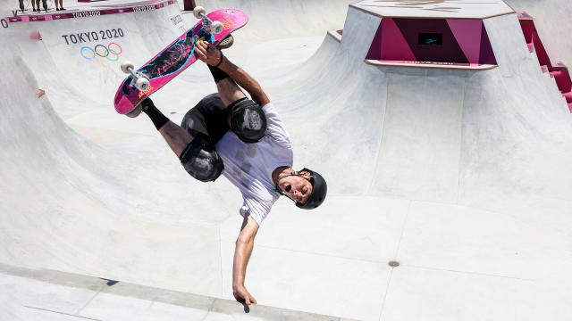 Tony Hawk reflects on the growth of skateboarding from empty pools to the Olympic Games