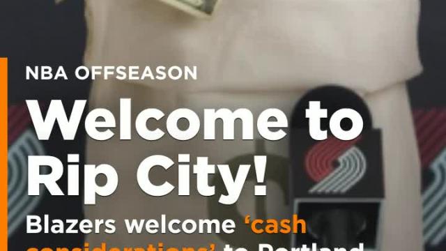 Trail Blazers' Twitter account hilariously welcomes 'cash considerations' to Portland